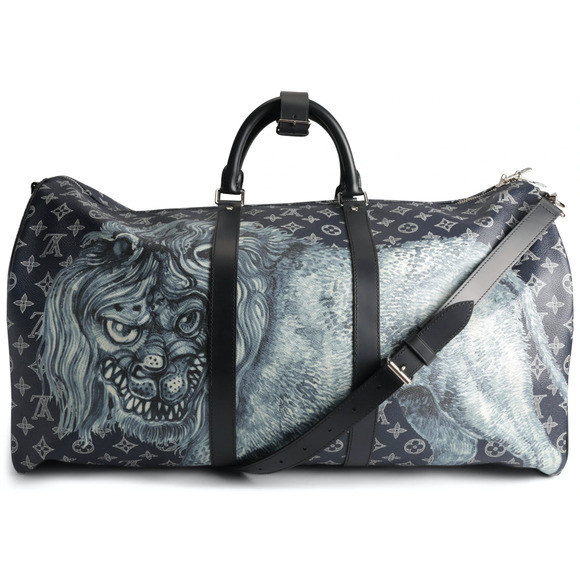 Louis Vuitton Keepall Bandouliere 55 Chapman Brothers Lion Weekend Travel Bag - Picture 1 of 11